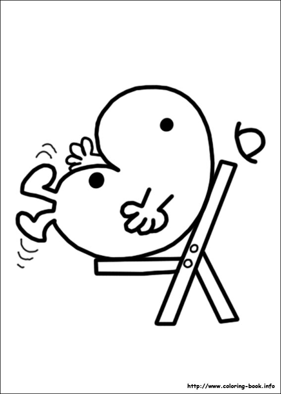 Mr. Men coloring picture