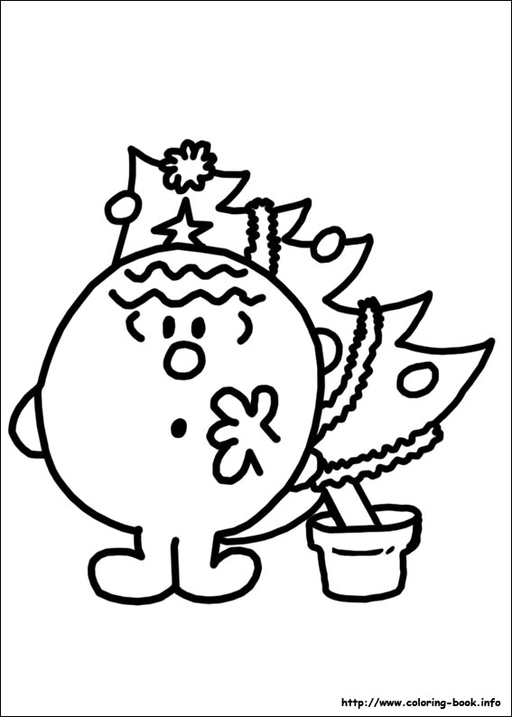 Mr. Men coloring picture