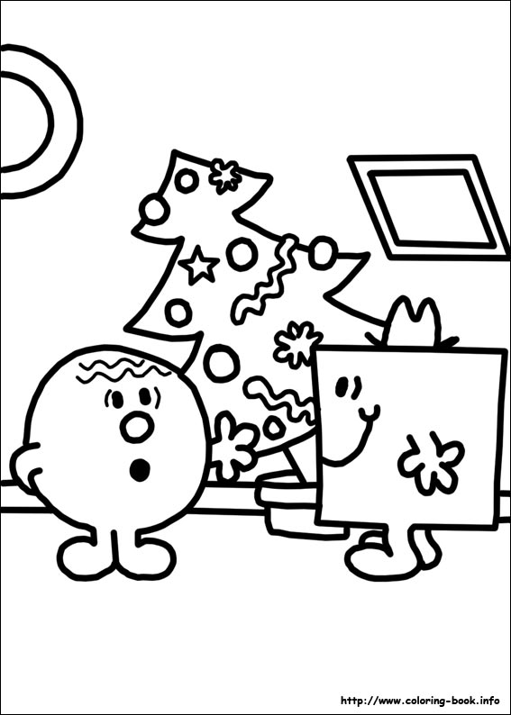 Mr. Men coloring picture