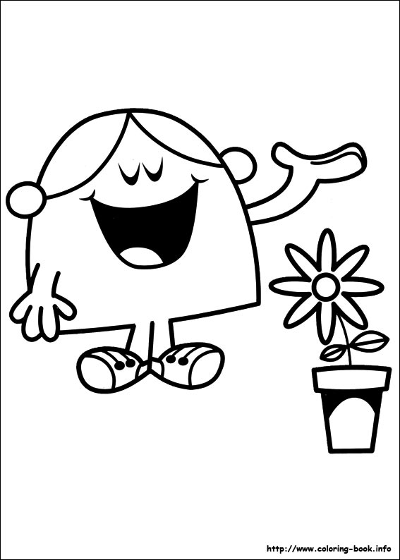 Mr. Men coloring picture