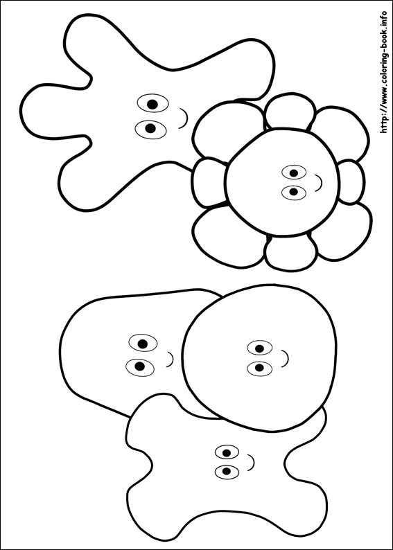 In the night garden coloring picture