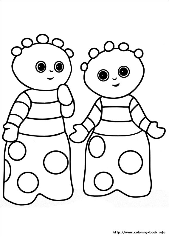 In the night garden coloring picture