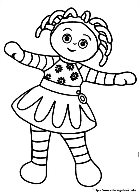 In the night garden coloring picture