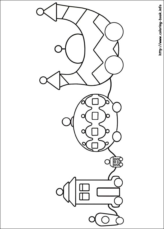 In the night garden coloring picture