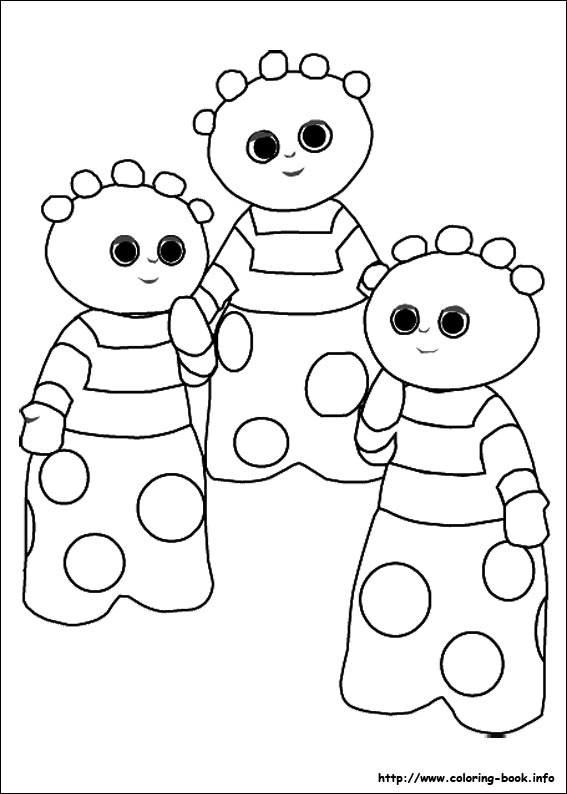 In the night garden coloring picture