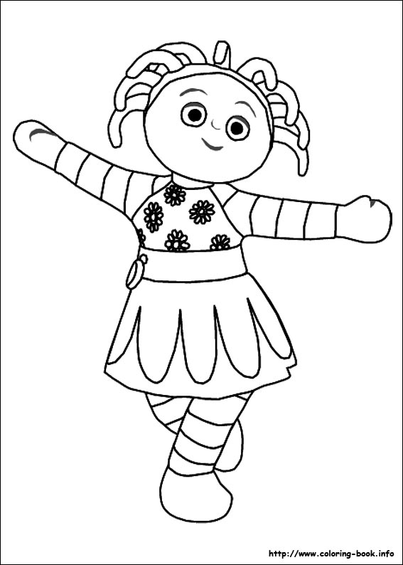 In the night garden coloring picture