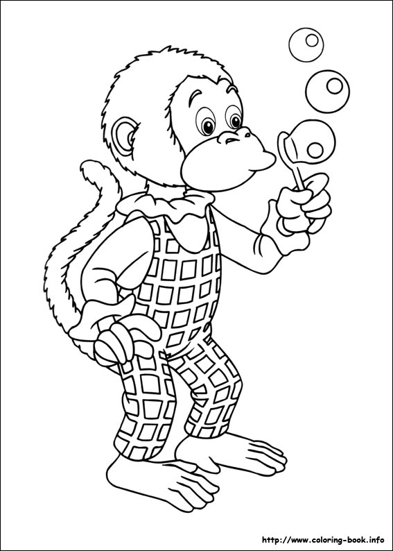 Noddy coloring picture