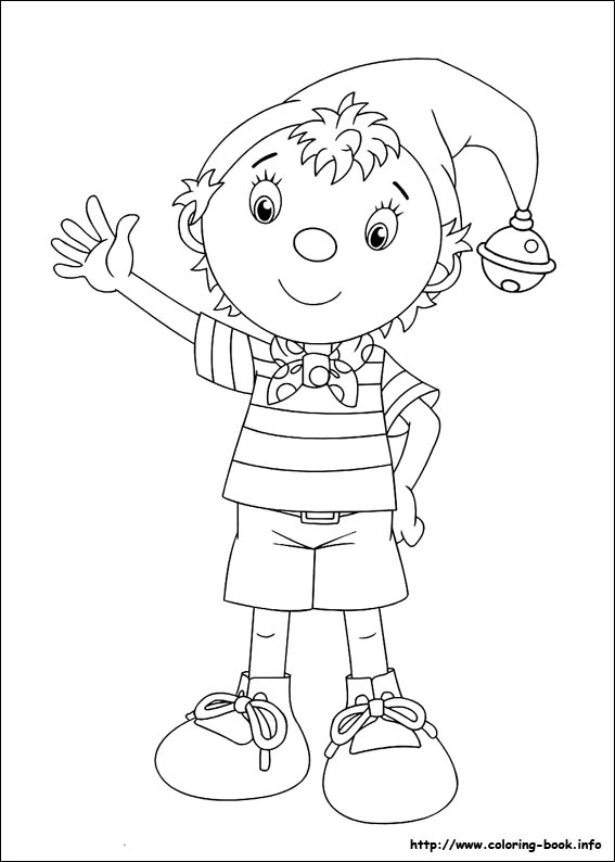 Noddy coloring picture