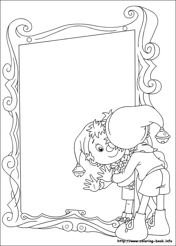 Noddy coloring picture