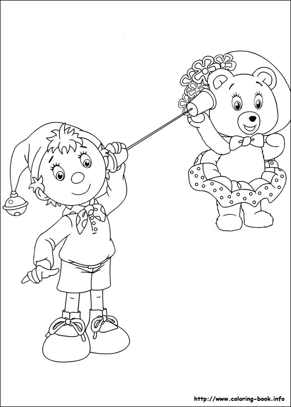 Noddy coloring picture