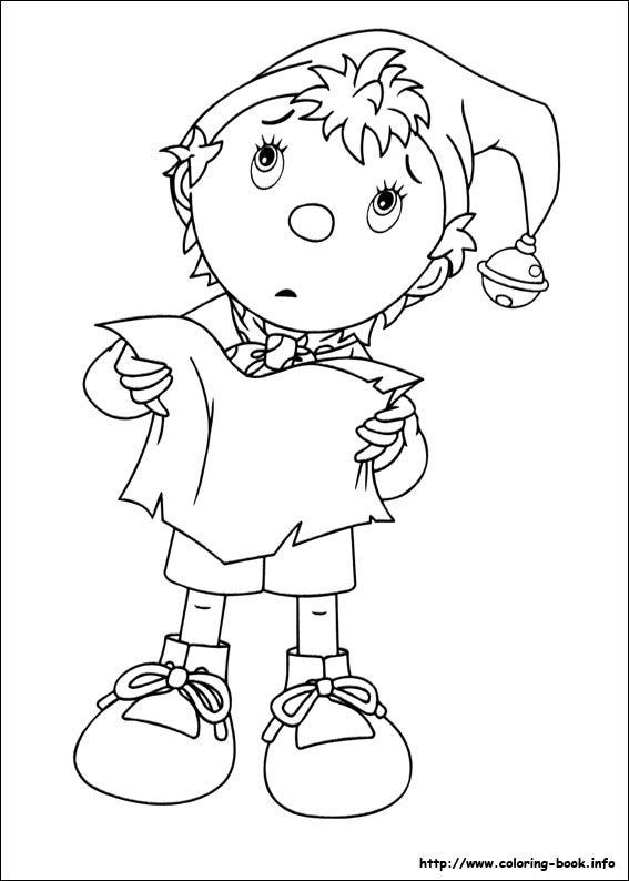 Noddy coloring picture