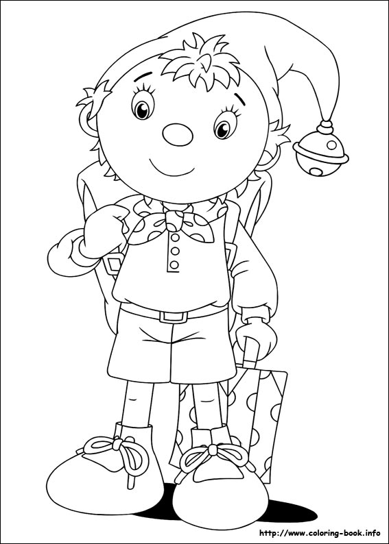 Noddy coloring picture