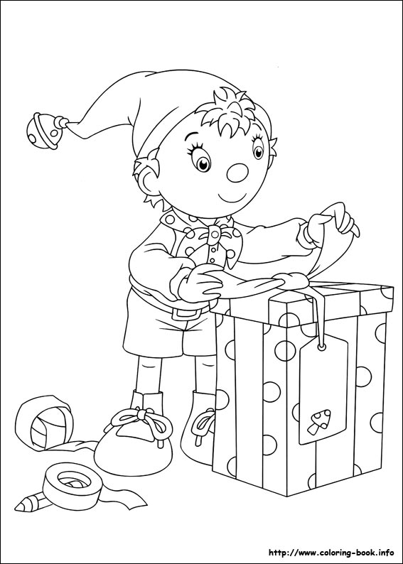 Noddy coloring picture