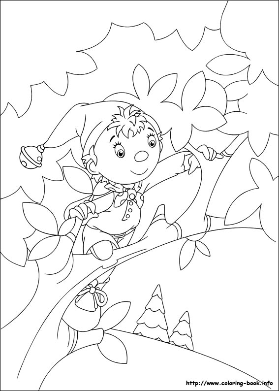 Noddy coloring picture