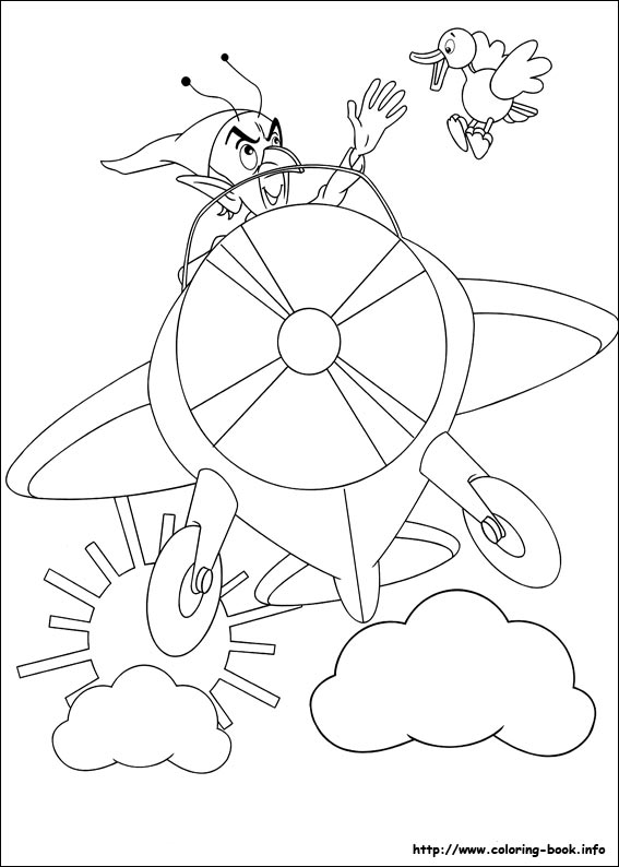 Noddy coloring picture