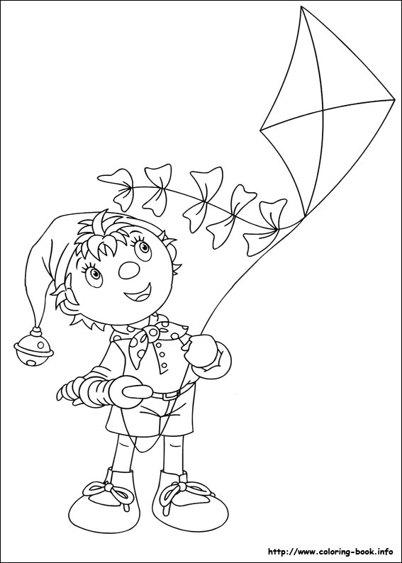 Noddy coloring picture