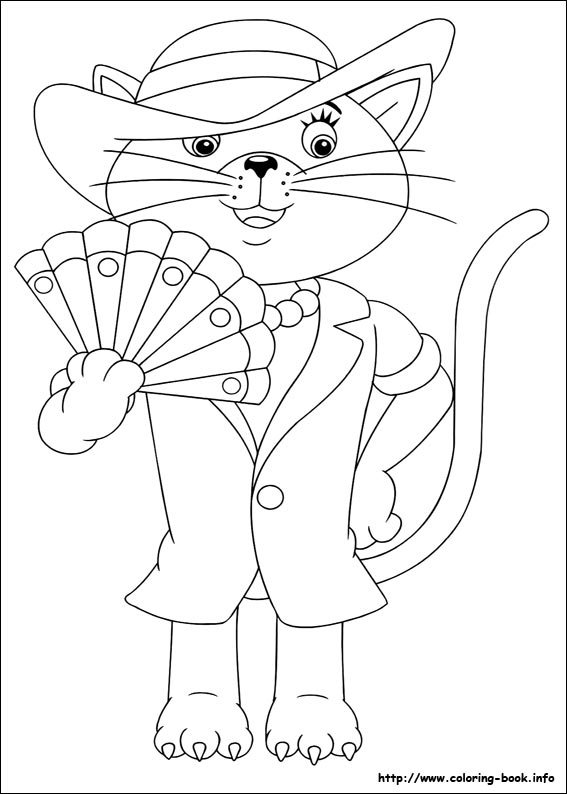 Noddy coloring picture