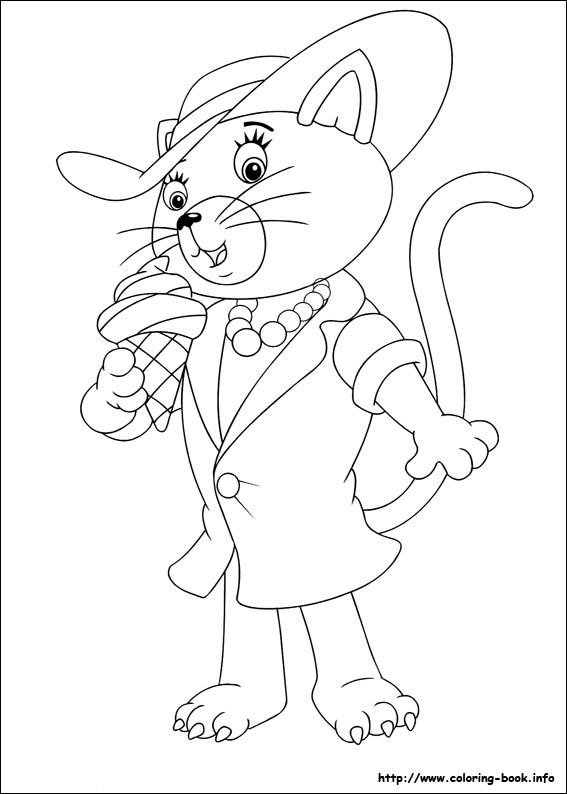 Noddy coloring picture