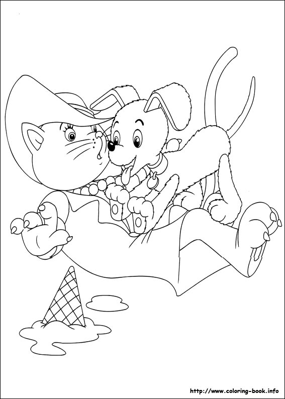 Noddy coloring picture