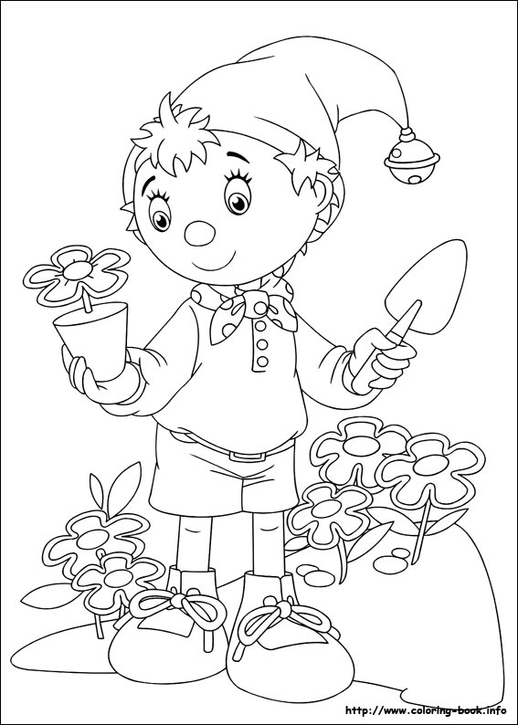 Noddy coloring picture