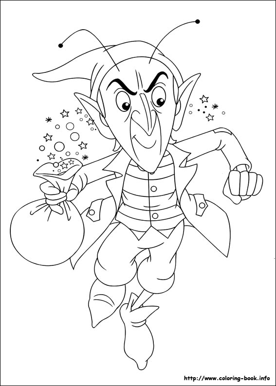 Noddy coloring picture