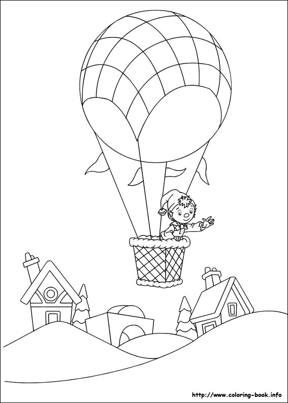 Noddy coloring picture