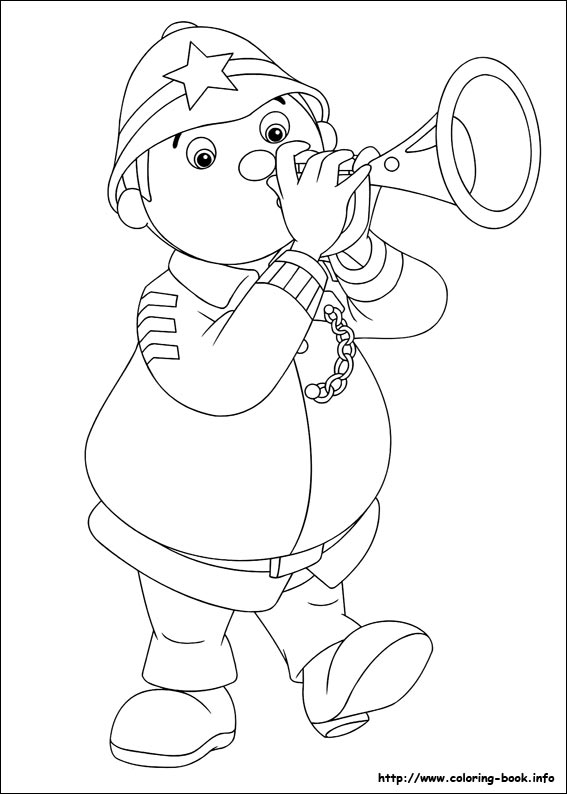 Noddy coloring picture