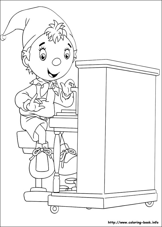 Noddy coloring picture