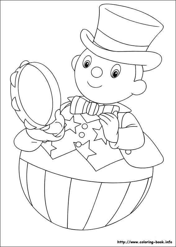 Noddy coloring picture