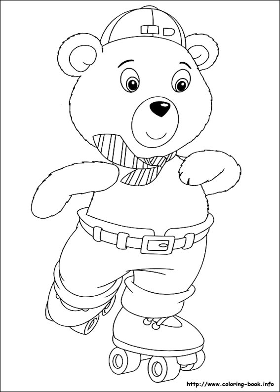 Noddy coloring picture