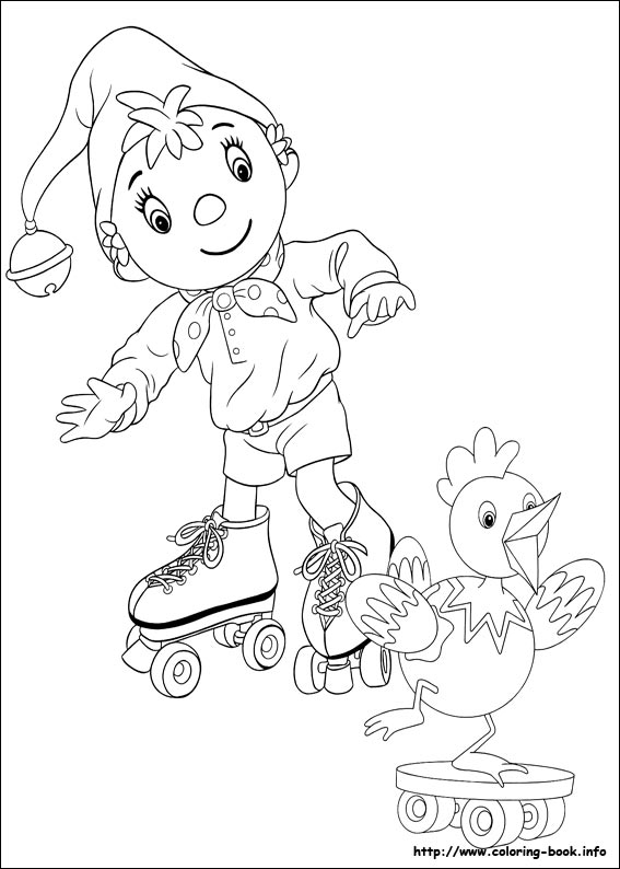 Noddy coloring picture