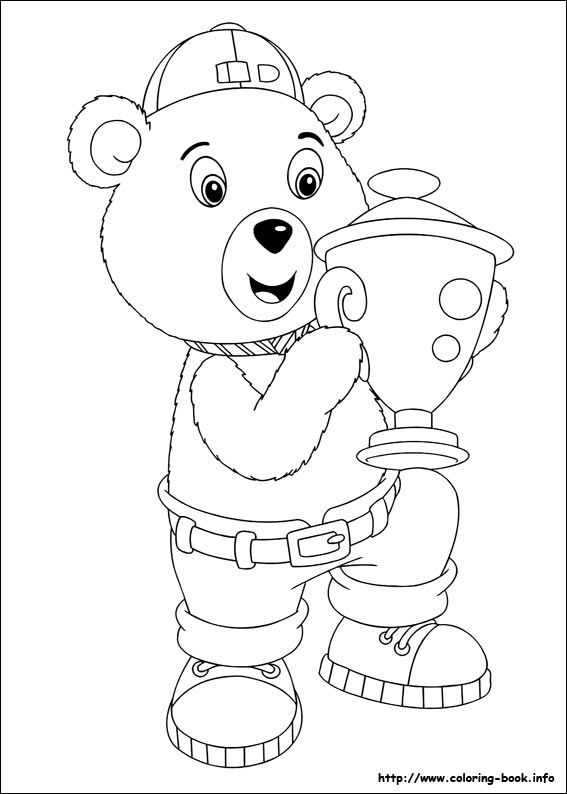 Noddy coloring picture