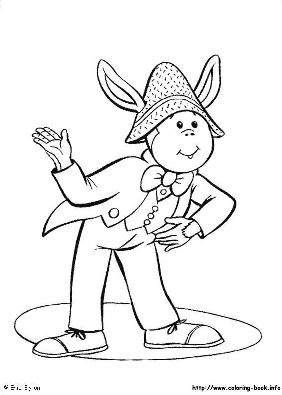 Noddy coloring picture