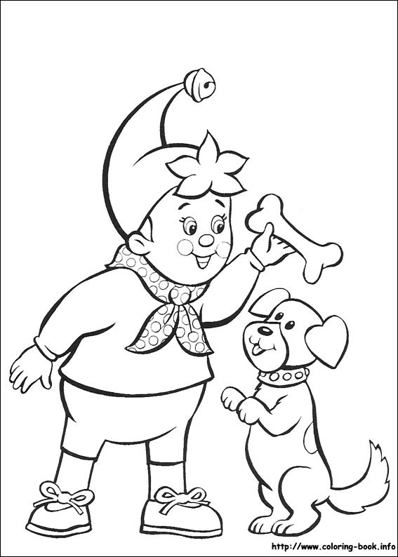 Noddy coloring picture