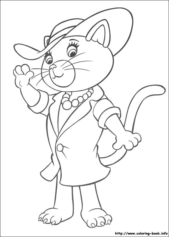 Noddy coloring picture