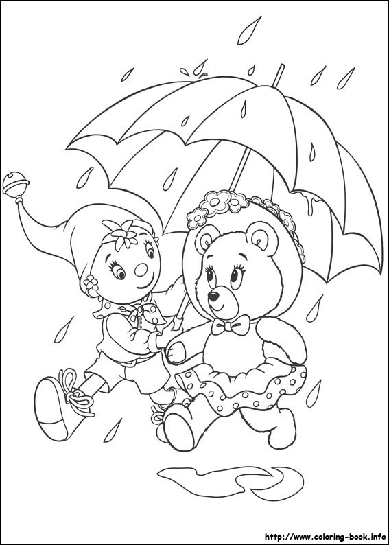 Noddy coloring picture