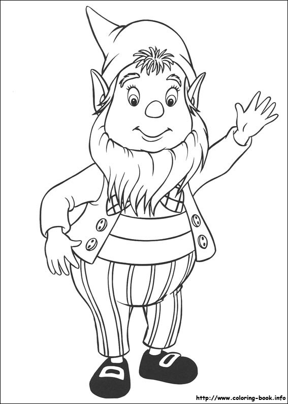 Noddy coloring picture