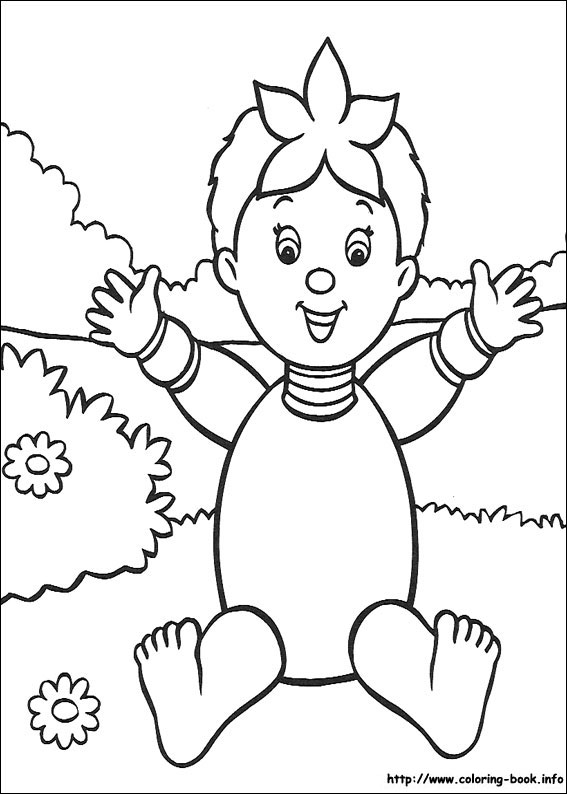 Noddy coloring picture