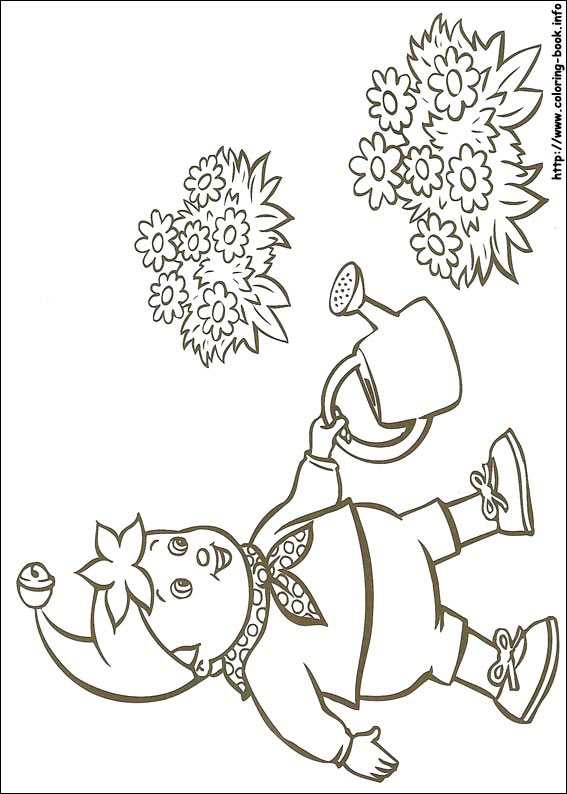 Noddy coloring picture