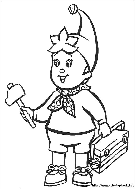 Noddy coloring picture
