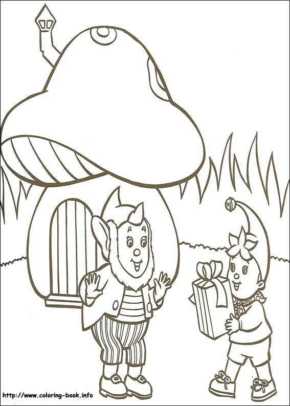 Noddy coloring picture