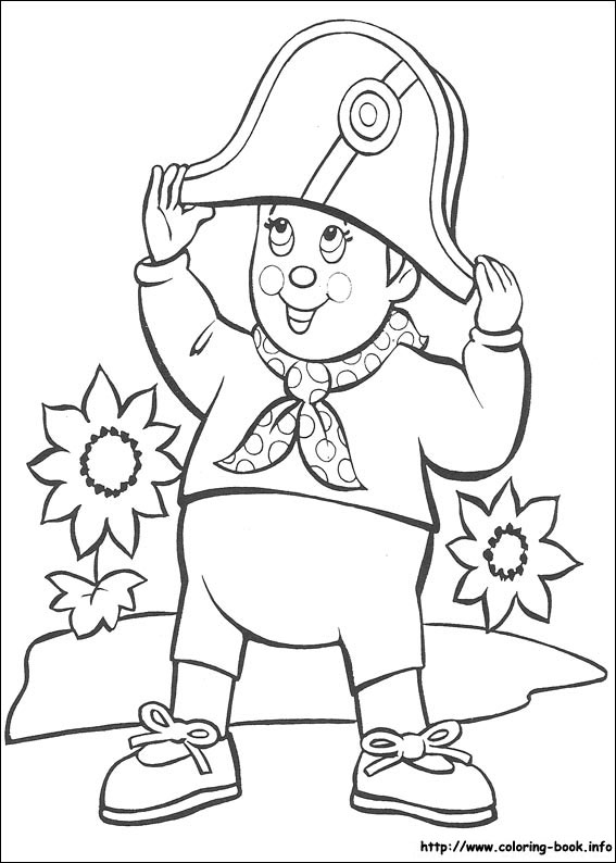 Noddy coloring picture