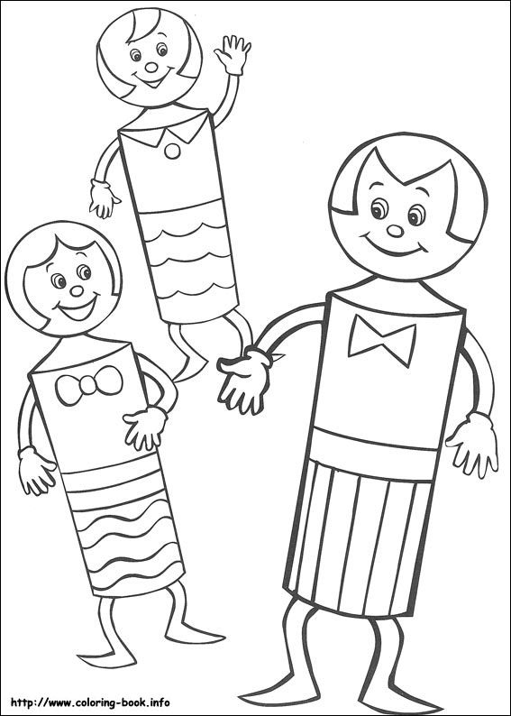 Noddy coloring picture