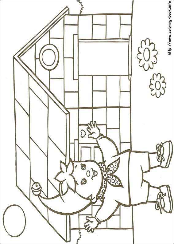 Noddy coloring picture