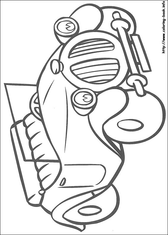 Noddy coloring picture