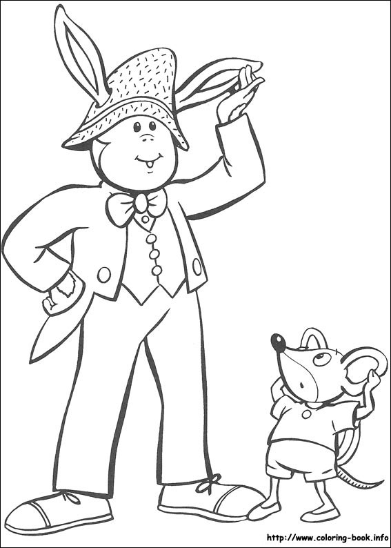 Noddy coloring picture