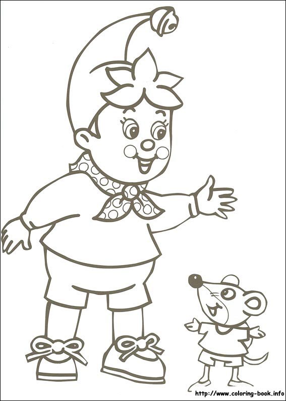 Noddy coloring picture