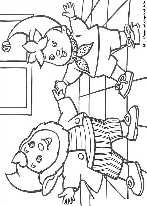 Noddy coloring picture