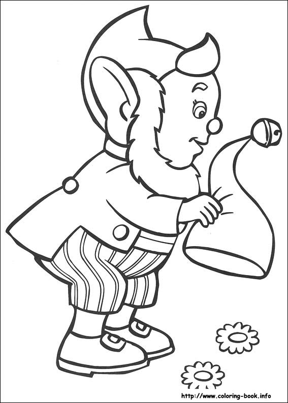 Noddy coloring picture