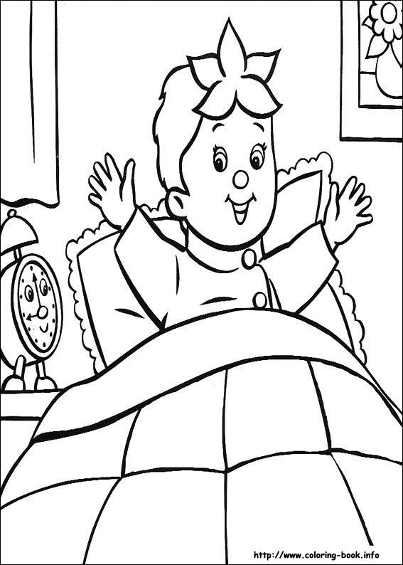 Noddy coloring picture